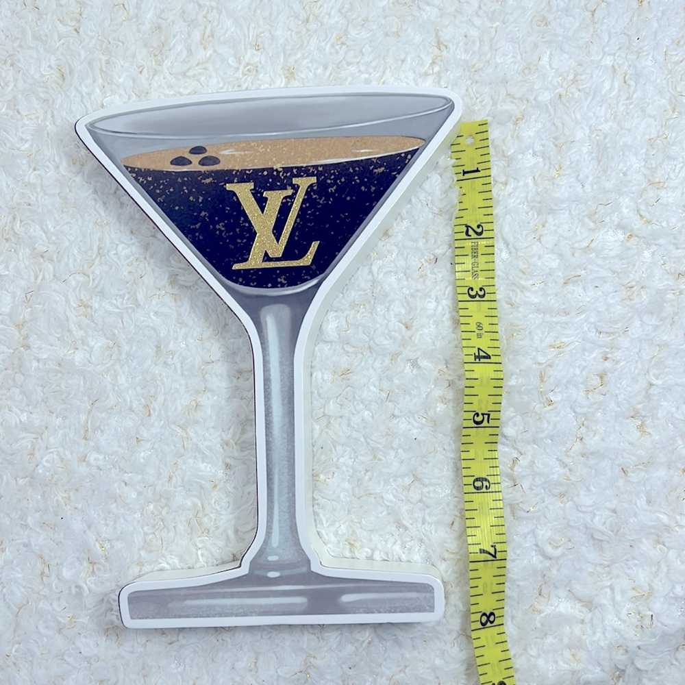 Martini Glass Wood Art Decor, Chic I drink Wood Art - Picture 5 of 5